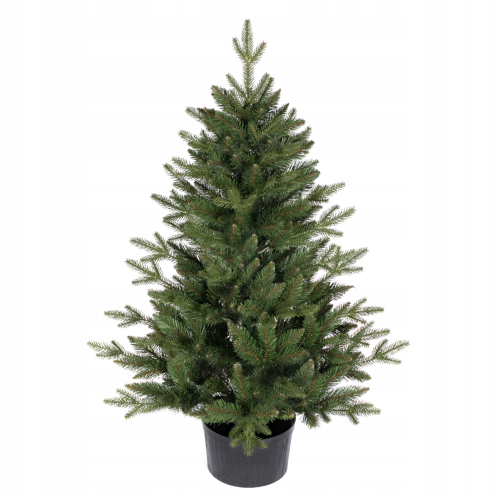 Roy Vianočný stromček smrek Bergamo 3D v kvetináči zelený 110 cm