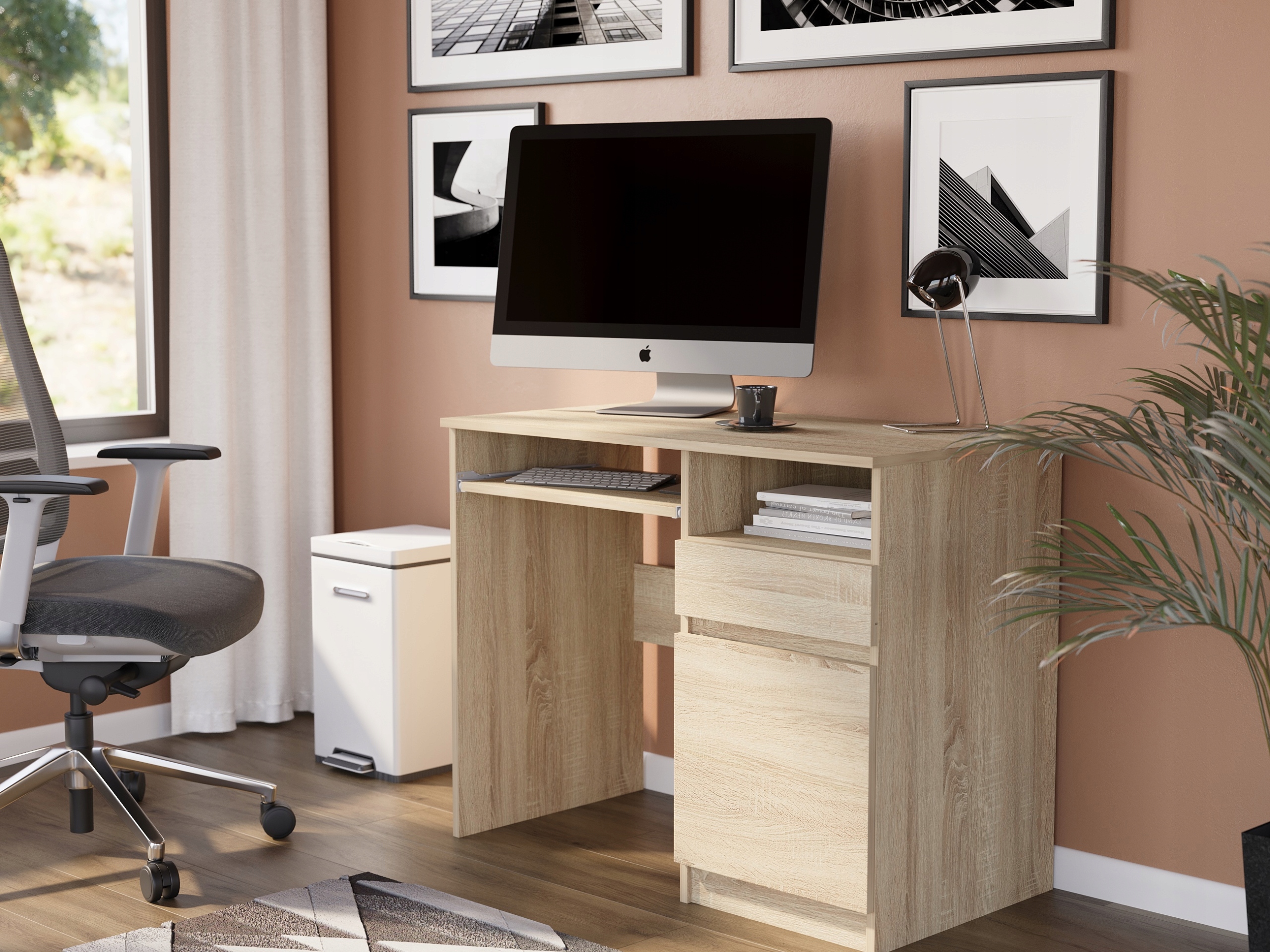 Meble biurko komputerowe stolik 96cm N-35 SONOMA