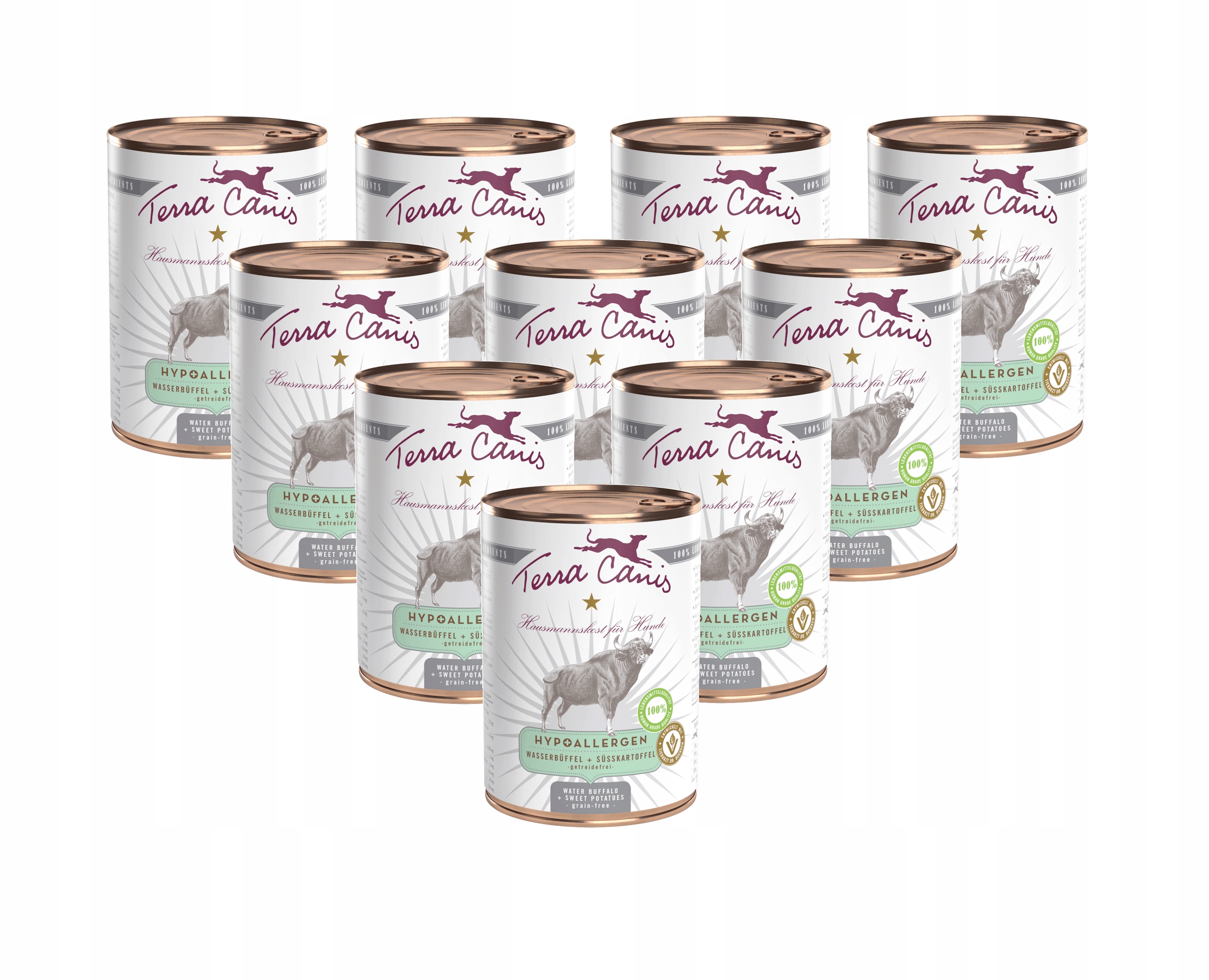 Levně Terra Canis Hypoallergenic vodní buvol 10x400 g