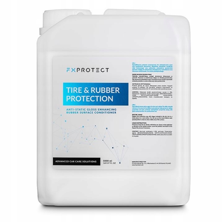FX Protect Tire & Rubber Protection 5L satynowy dressing do opon uszczelek