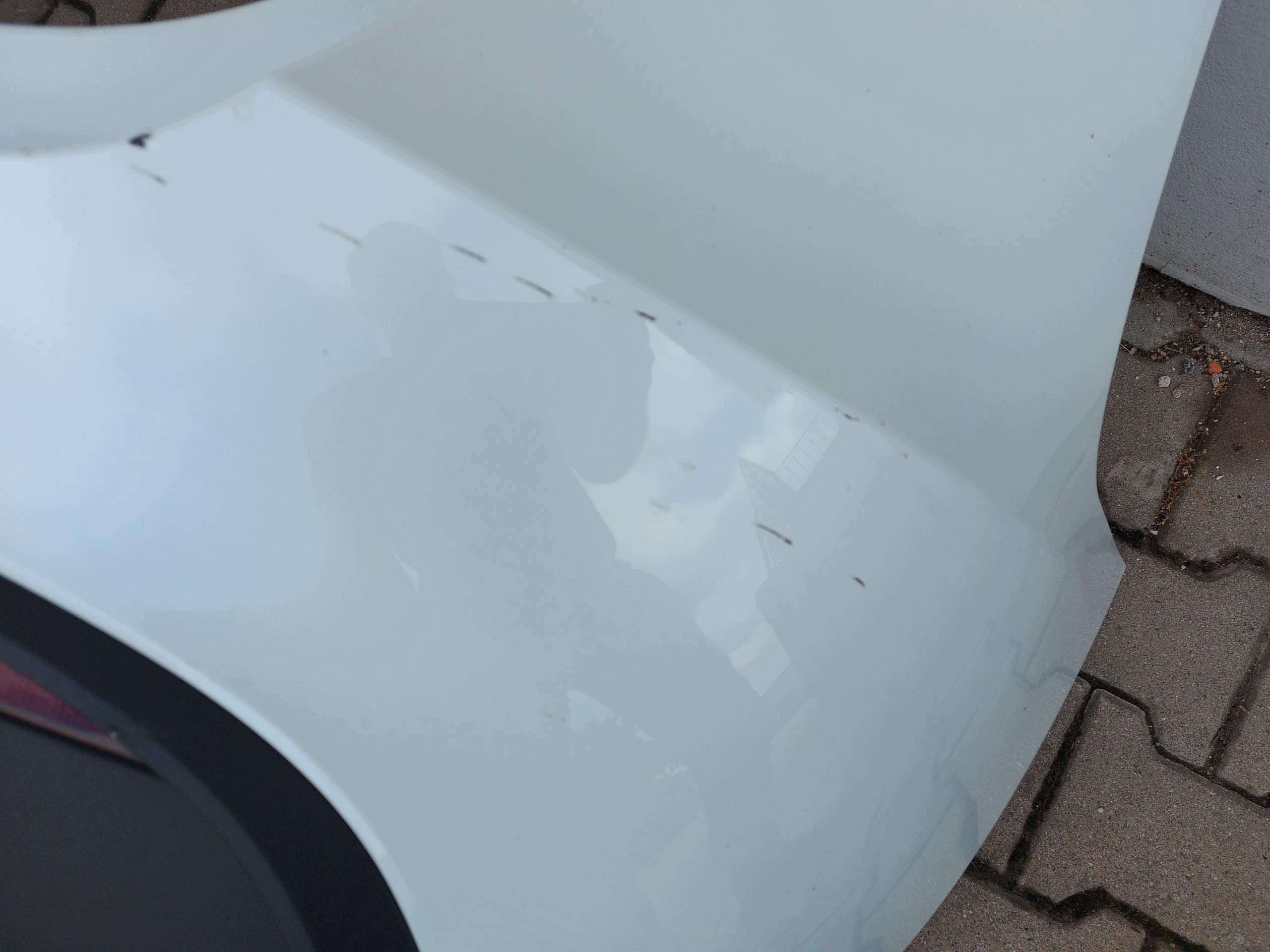 TESLA MODEL Y 2024r bumper rear part rear bialy PPSW