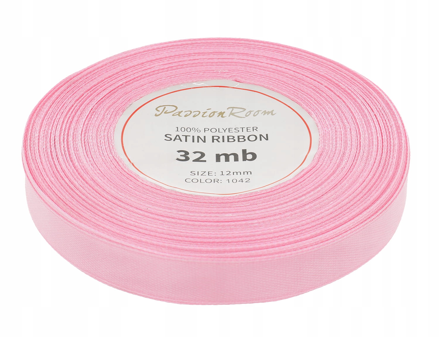 Wstążka satynowa atłasowa 12mm pasteloworóżowa