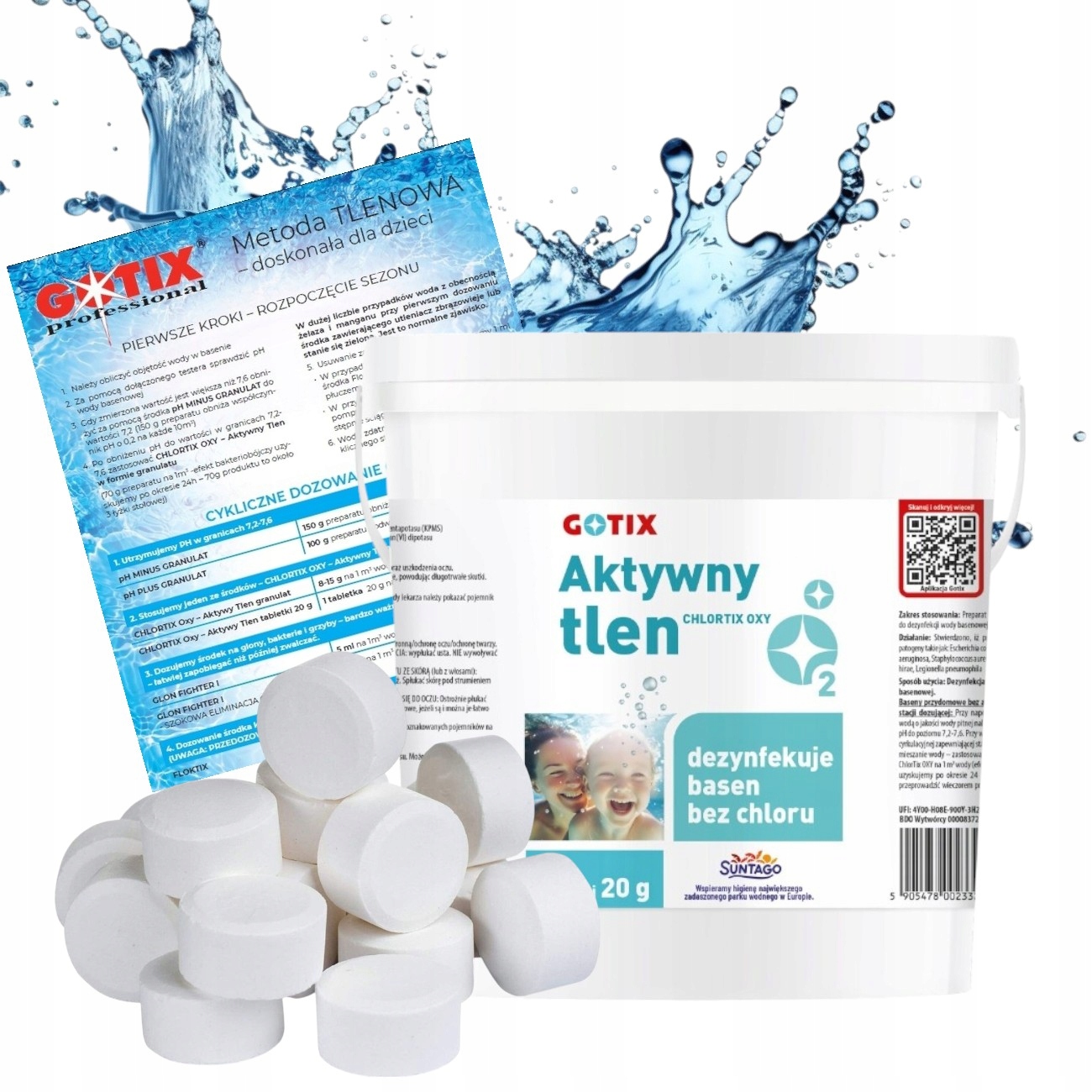 Aktywny Tlen Do Basenu Jacuzzi 3kg Tabletki Tlenowe 20g Bez Chloru Chemia