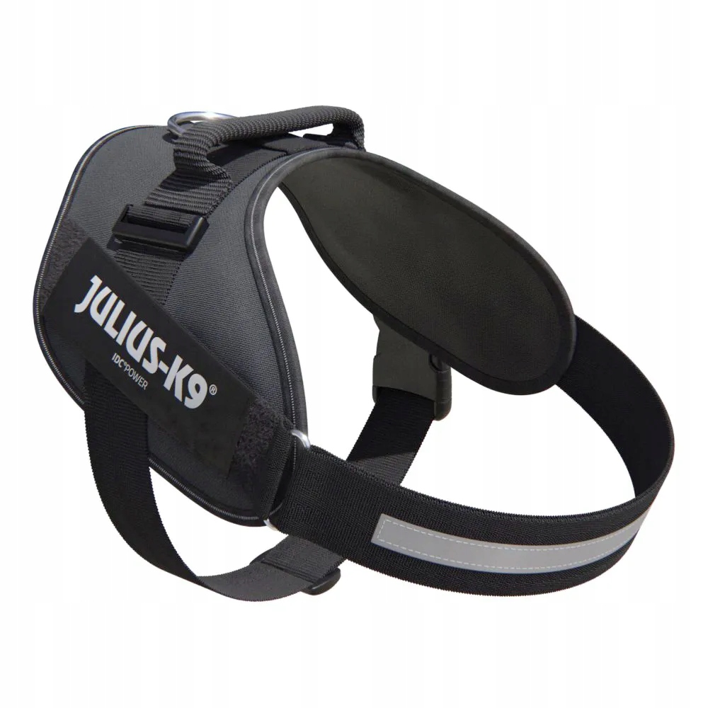 Julius-K9 IDC Powerharness Gray, najwyższej jakości szelki szare, rozmiar 2
