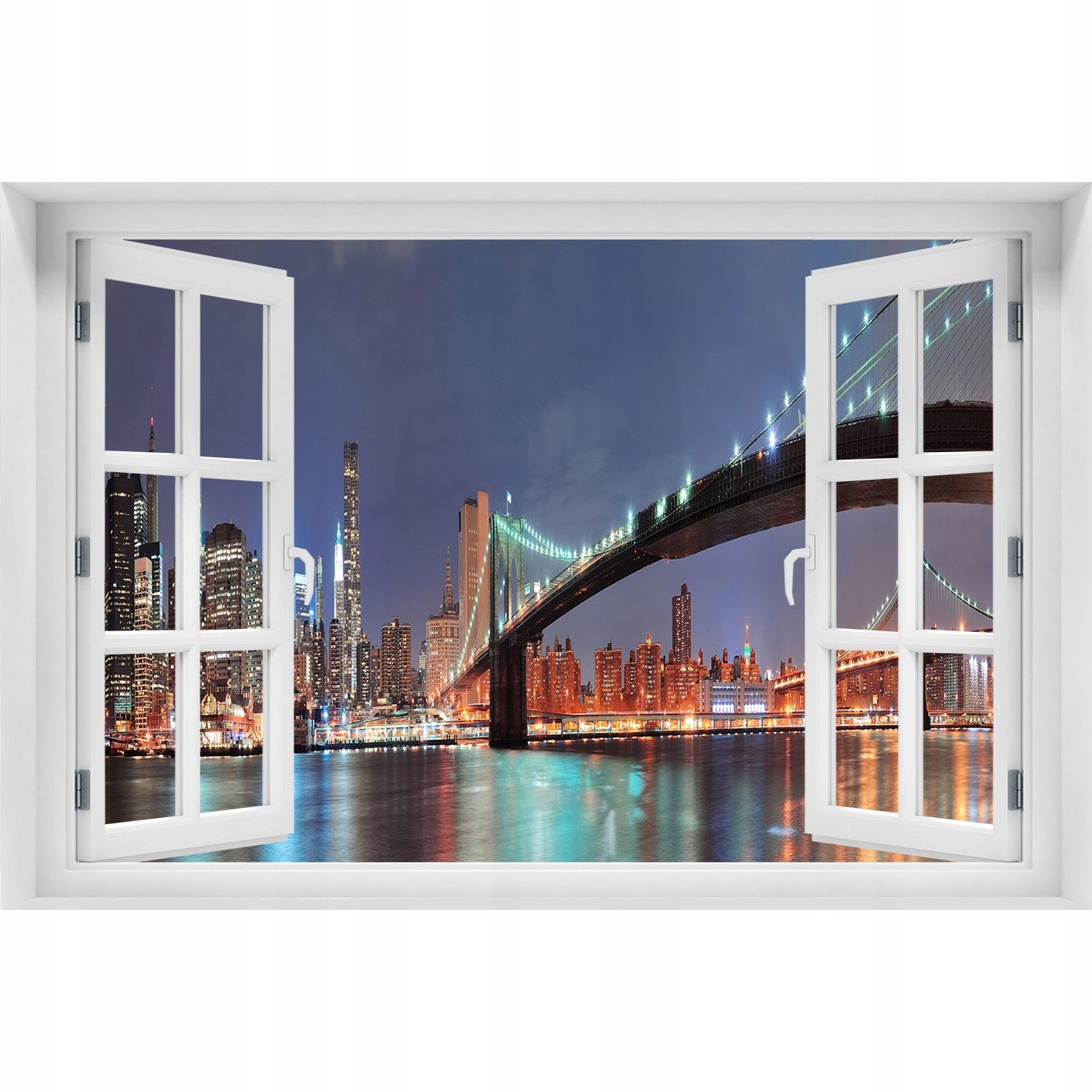 

Naklejka na ścianę 3D Okno Manhattan Nowy Jork