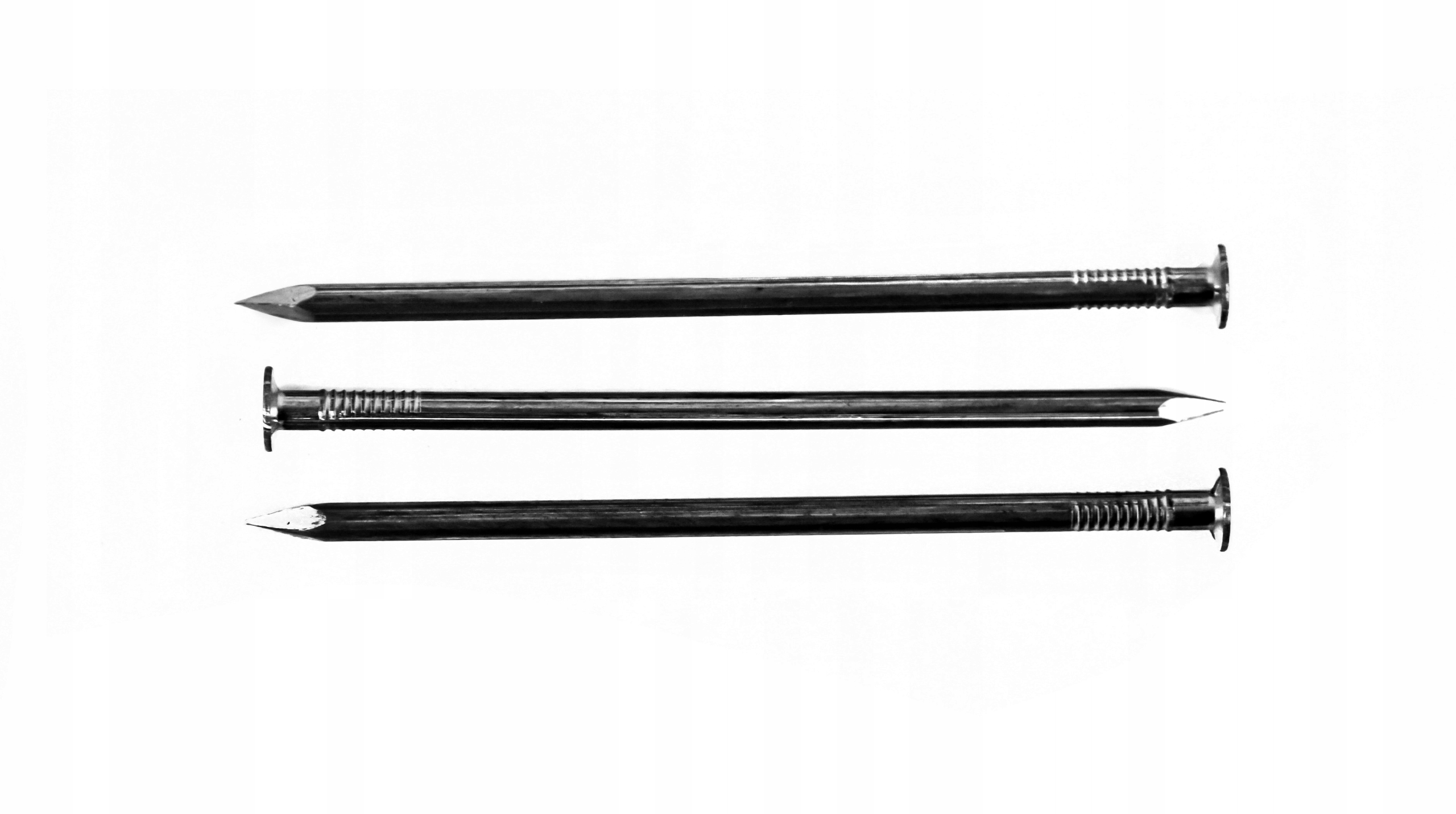 Gwoździe budowlane 3,0x80mm 3 cale Czarne Gładkie 3" 5kg - 3x80mm Długość 80 mm