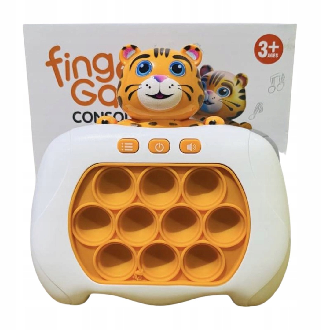 KONSOLA BUBBLE POP IT GRA ELEKTRONICZNA ZRĘCZNOŚCIOWA PAMIĘCIOWA Z KOTKIEM Marka bez marki