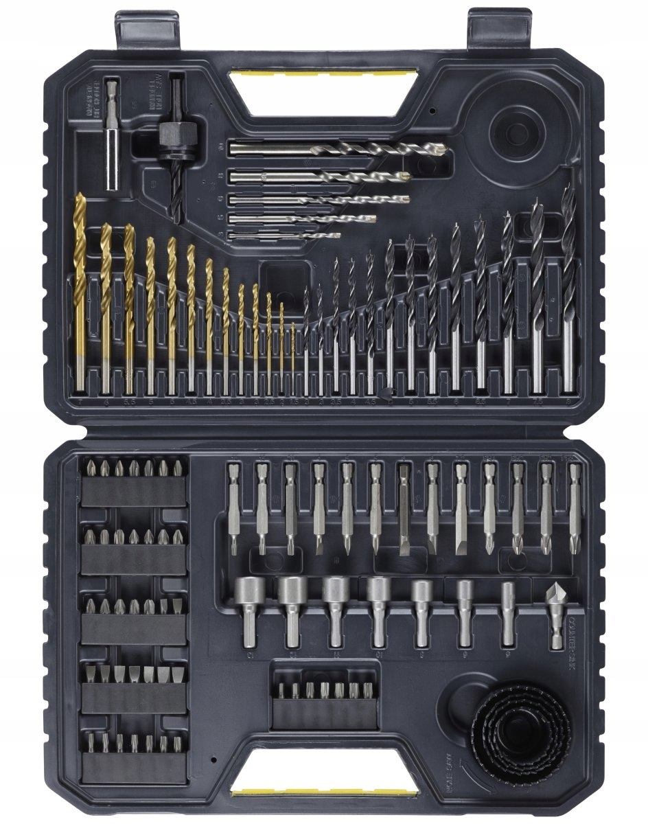 

Zestaw Wierteł,bitów I Otwornic 100 Szt. Stanley