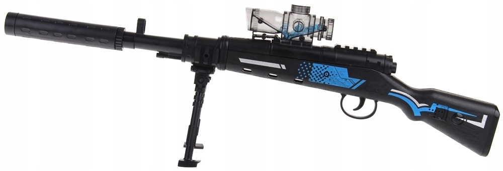 Karabin Pistolet M4 Snajperski Kulki Żelowe Wodne Celownik Tłumik Magazynek Kod producenta CH-7075152