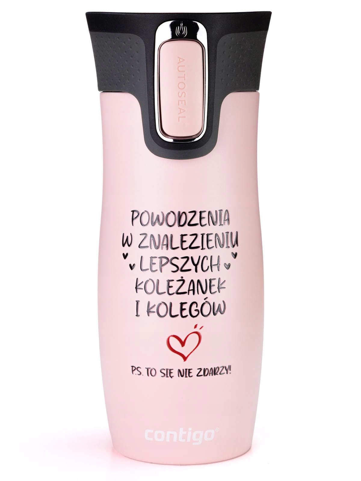 Kubek termiczny Contigo West Loop 2.0 470ml Na odejście z pracy Różowy