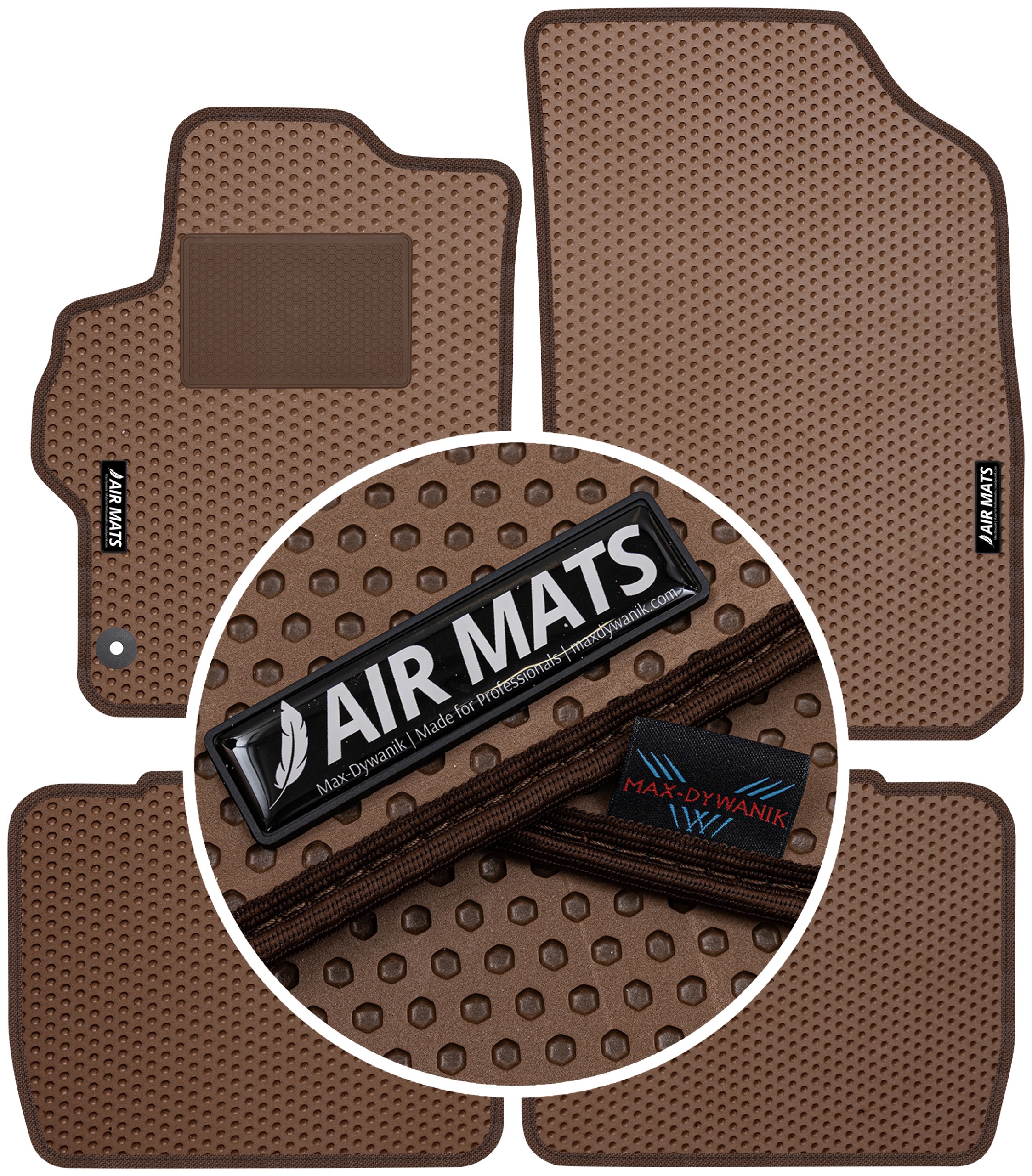 Citroen C-Elysee II 2012-2022 Gumové autokoberce Air Mats Hnědé