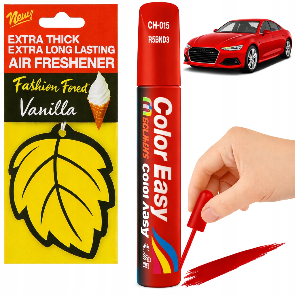 Korektor Pisak Do Usuwania Rys Z Lakieru Samochodowego Czerwony Zapach