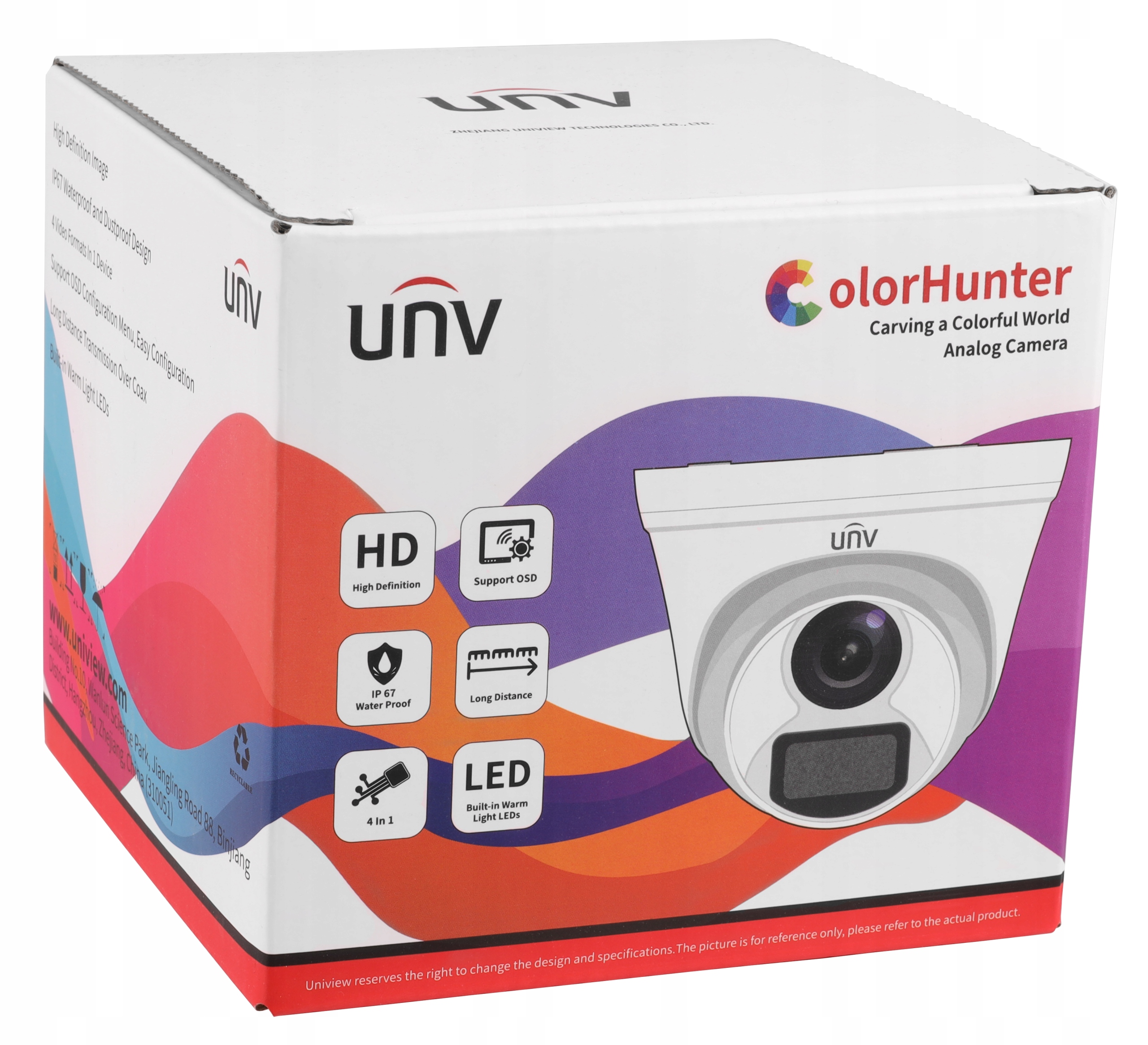 Kamera zewnętrzna CCTV 5MPx 2.8mm AHD Color Hunter Rozdzielczość 5 Mpx