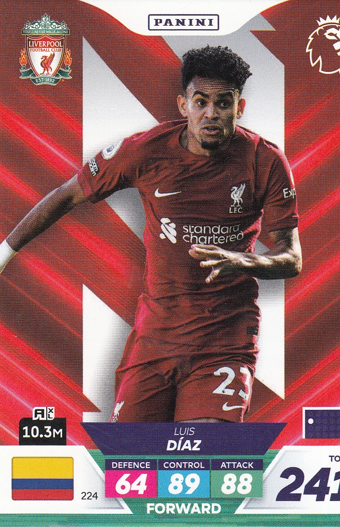 Premier League 2023 Plus Base Card Diaz 224