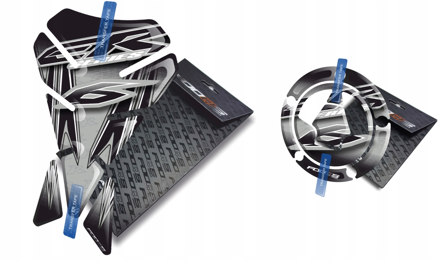 Tank-pad Cap-pad V1 od firmy Fooqs pro Kawasaki ER-6 Stříbrný