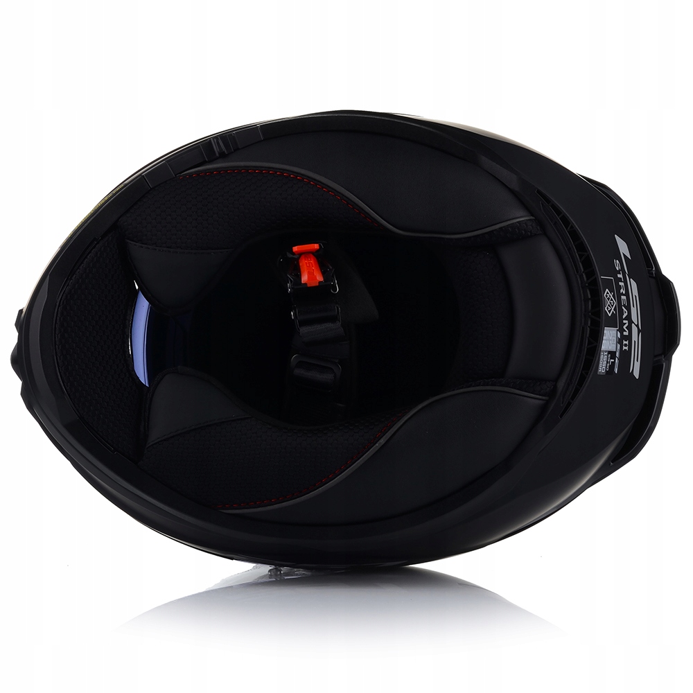 KASK MOTOCYKLOWY LS2 FF808 STORM II CZARNY MĘSKI BLENDA + ZŁOTA SZYBA Homologacja europejska ECE R22-06