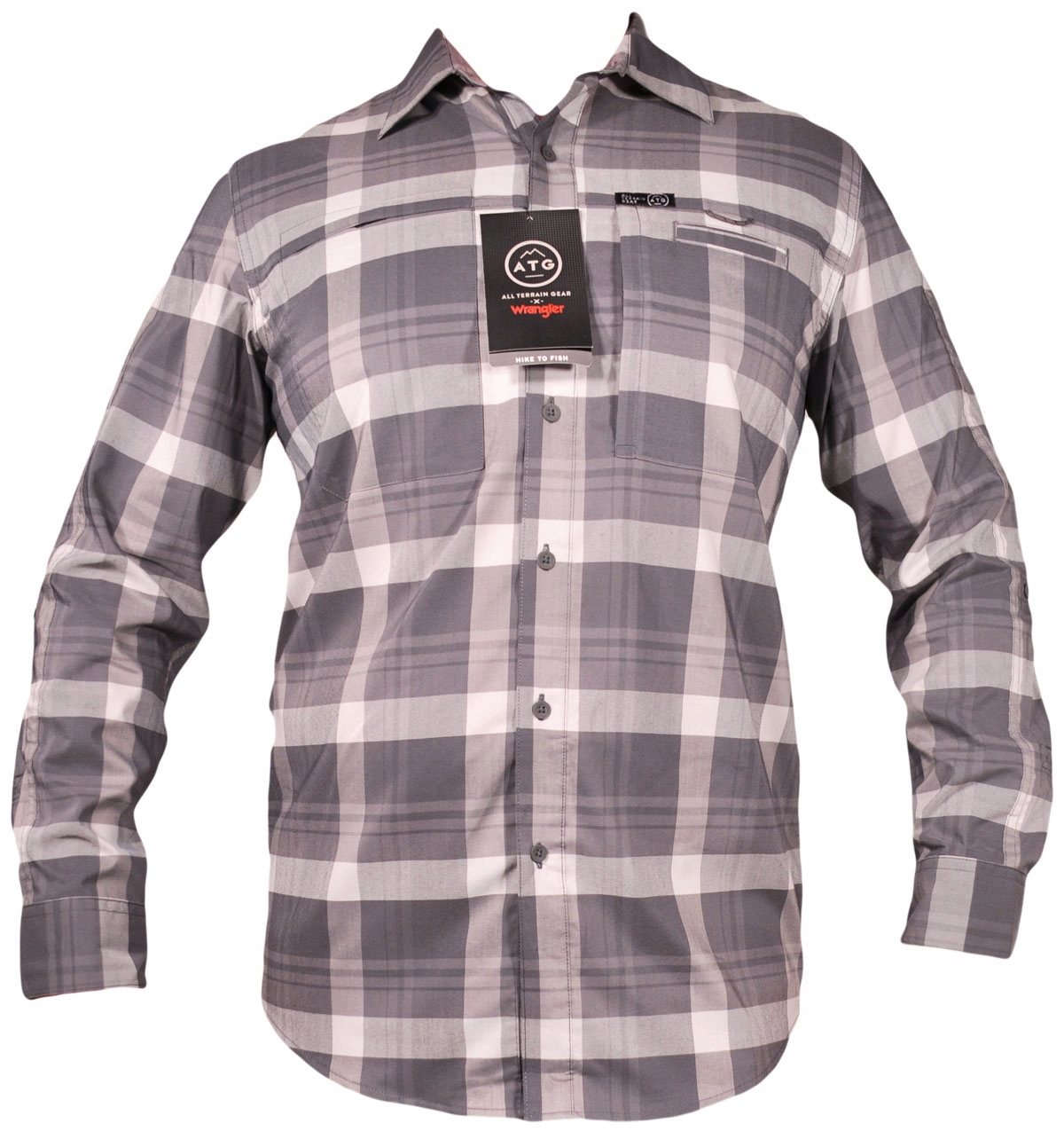 Wrangler košile Regular šedá Hike To Fish M