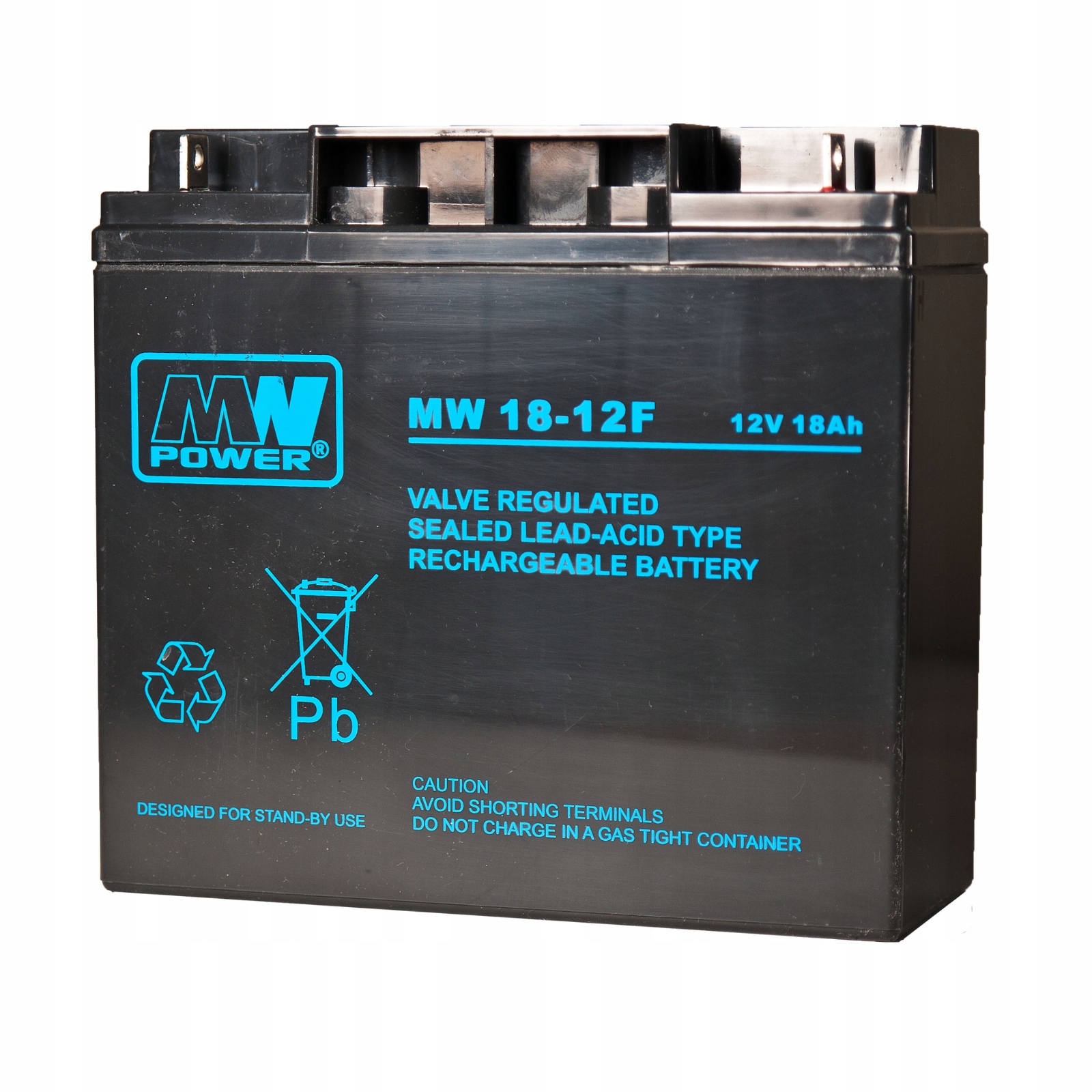 Gelový Akumulátor 12V 18Ah Agm Mw 18-12F terminál F Mw Power