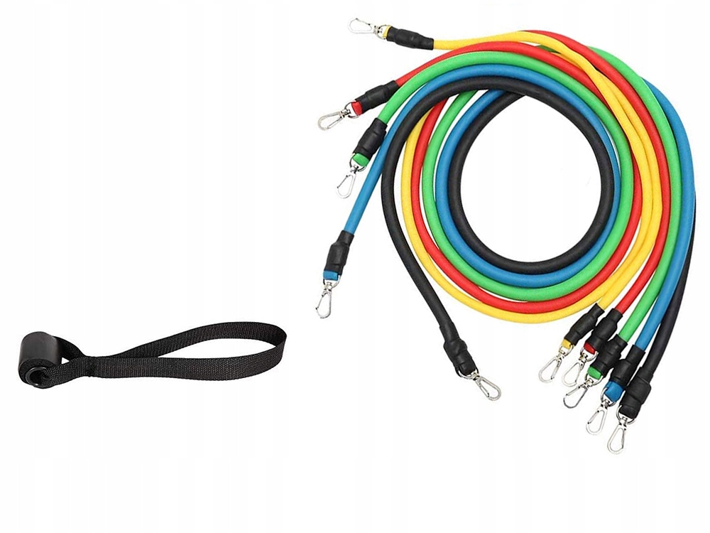 GUMY DO ĆWICZEŃ ZESTAW 5 GUM OPOROWYCH TRENINGOWE TAŚMY FITNESS EKSPANDER Model TAŚMY FITNESS 5 SZT