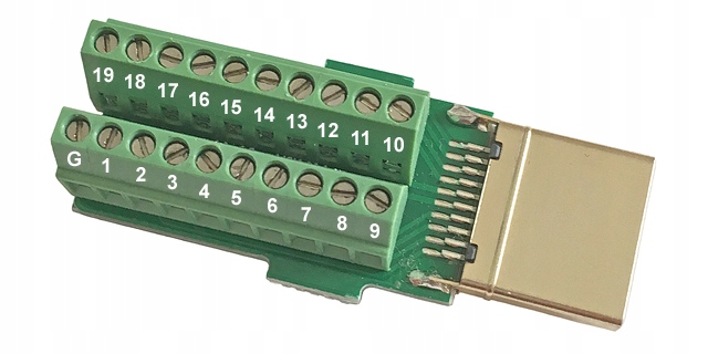 Wtyk HDMI A 19P TERMINAL BLOCK DELOCK Model 62501