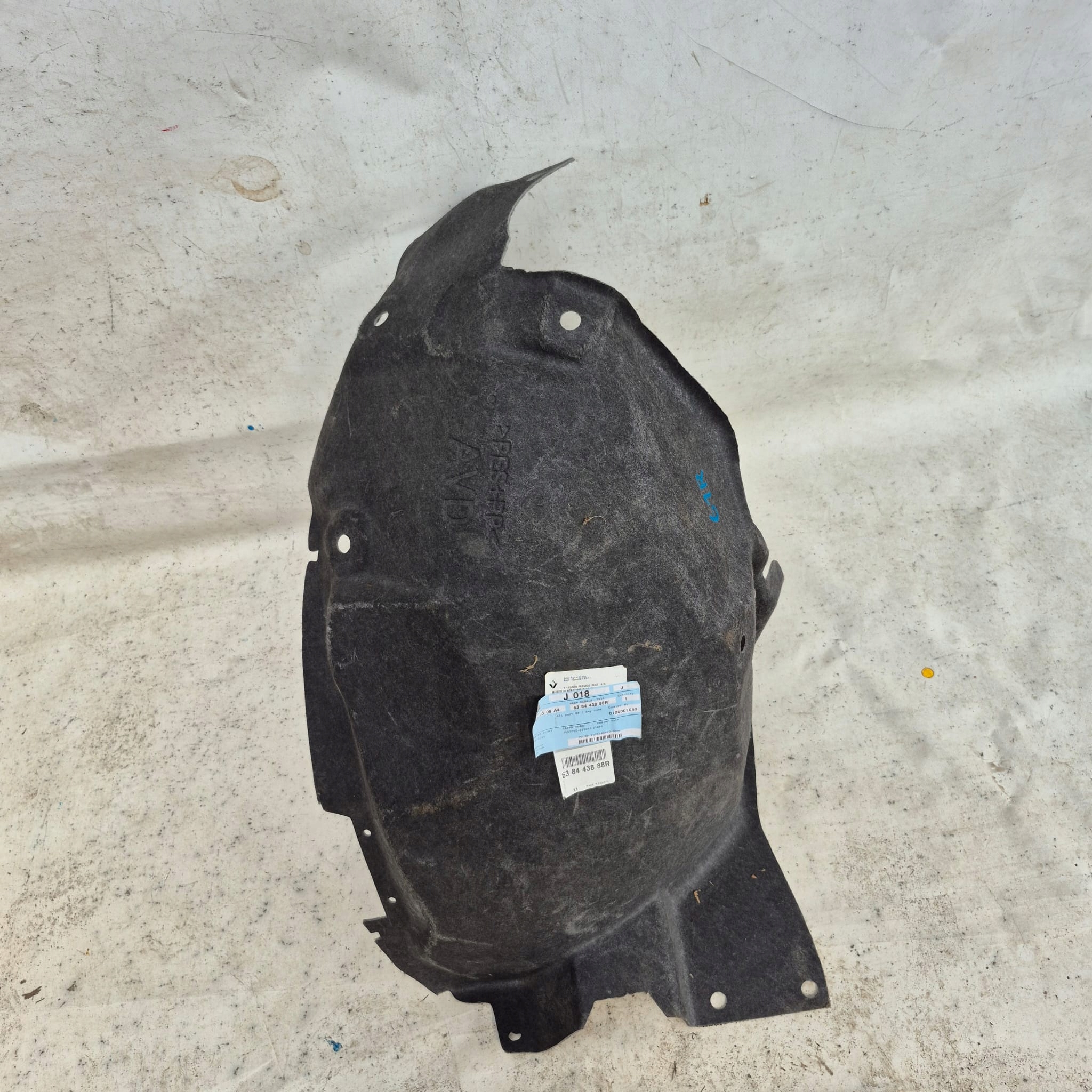 RENAULT SCENIC IV 4 16- mudguard right front front 638443888R