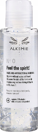 Alkemie N'0 Feel the spirit Żel antybakteryjny do rąk Witamina A i E 100ml