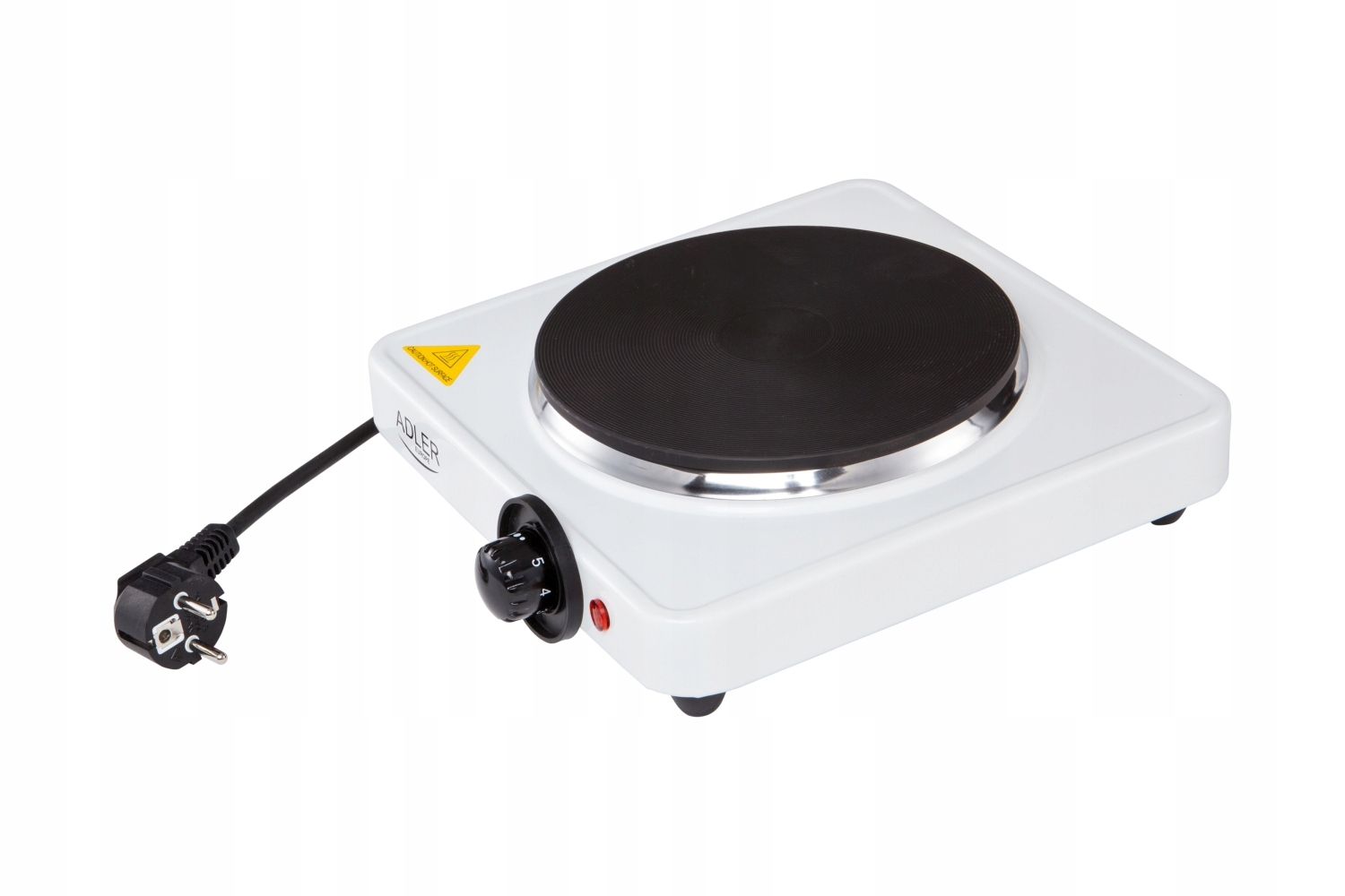 KUCHENKA ELEKTRYCZNA JEDNOPALNIKOWA 1500W NA PRĄD Marka Adler