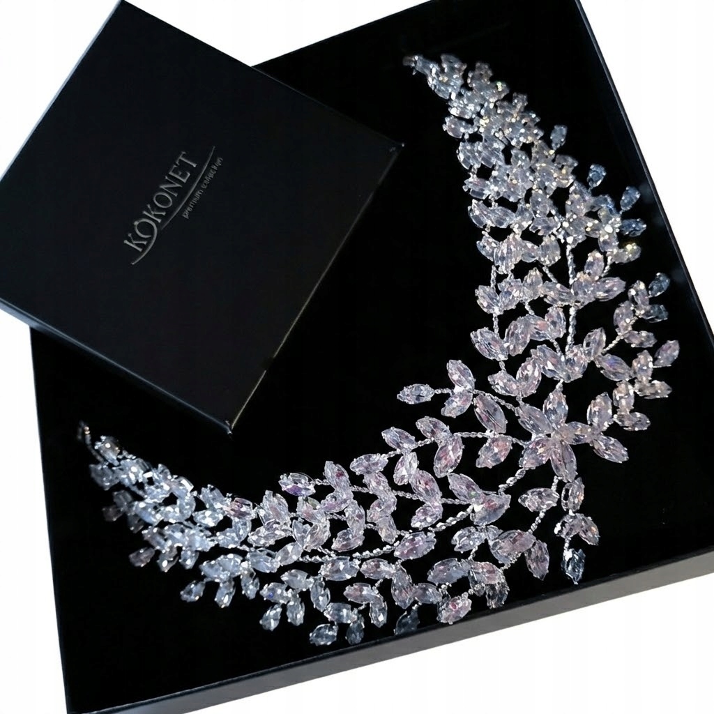 Ozdobný dekorace, svatební čelenka Lesklá Swarovski