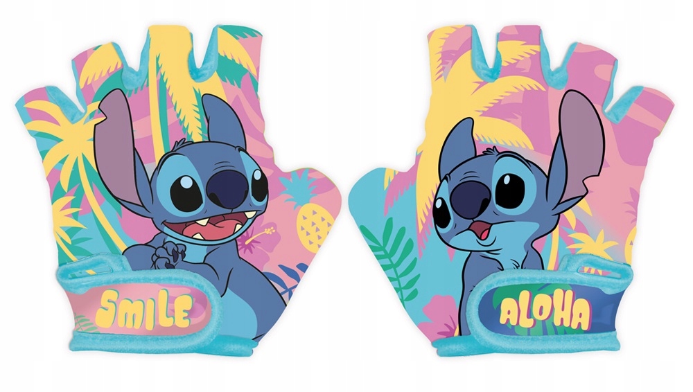 RĘKAWICZKI OCHRANIACZE ROWEROWE DLA DZIEWCZYNKI DZIECIĘCE STITCH 3-8 Model Stitch