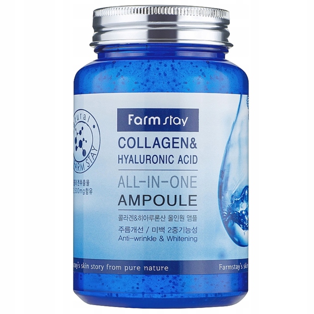 FarmStay Collagen & Hyaluronic Acid All-In-One Ampoule Ampułka Nawilżająca
