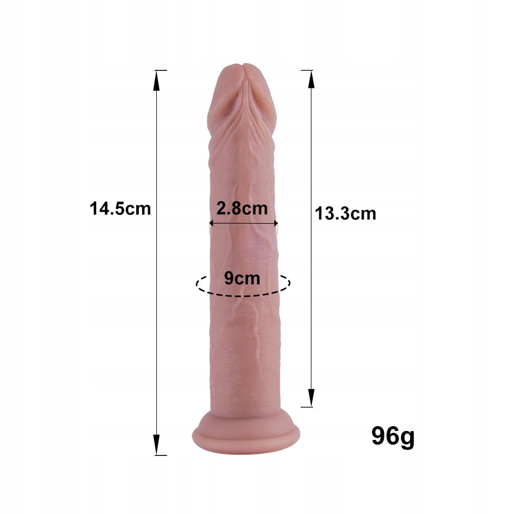 REALISTISCHER SŁODKI DILDO 14,5CM NATURALNE SILIKONOWE MATERIAŁY — miniatura 6