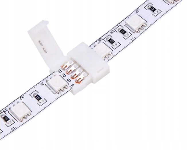 Złączka prosta do taśm LED kolorowych RGB 8 mm