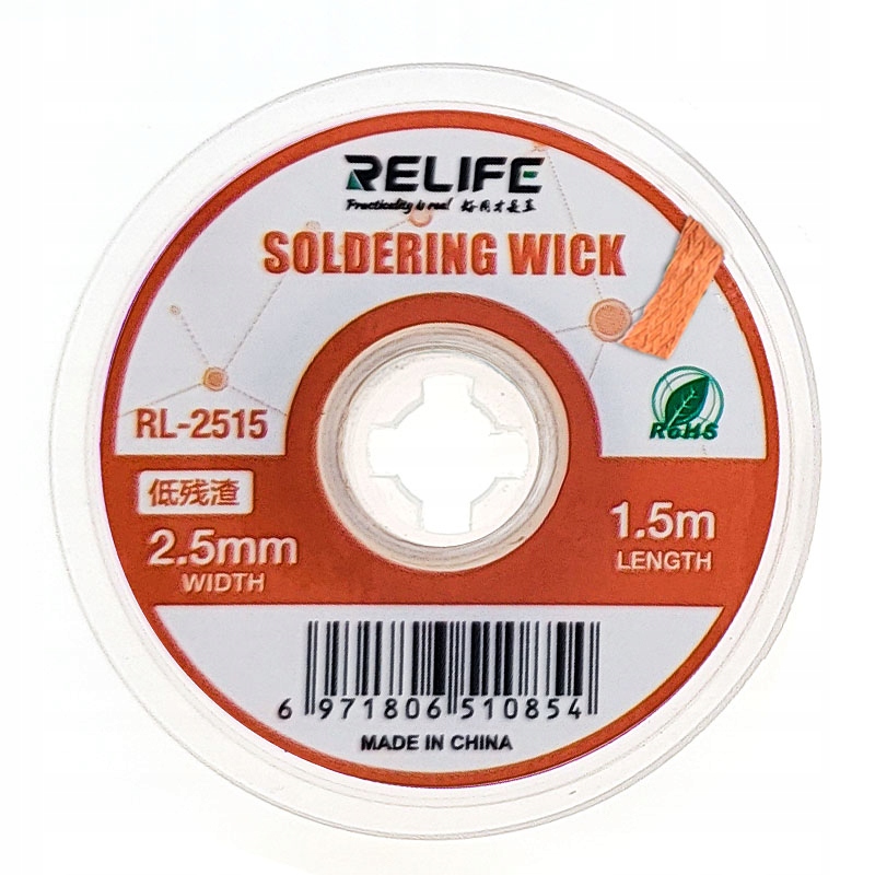 

Plecionka lutownicza rozlutowująca wick 2,5mm 1,5m