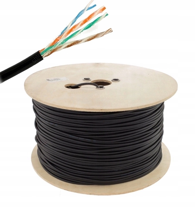 Kabel Internetowy Utp Kategoria 5E Żelowana Skrętka Ziemna 500 Metrów