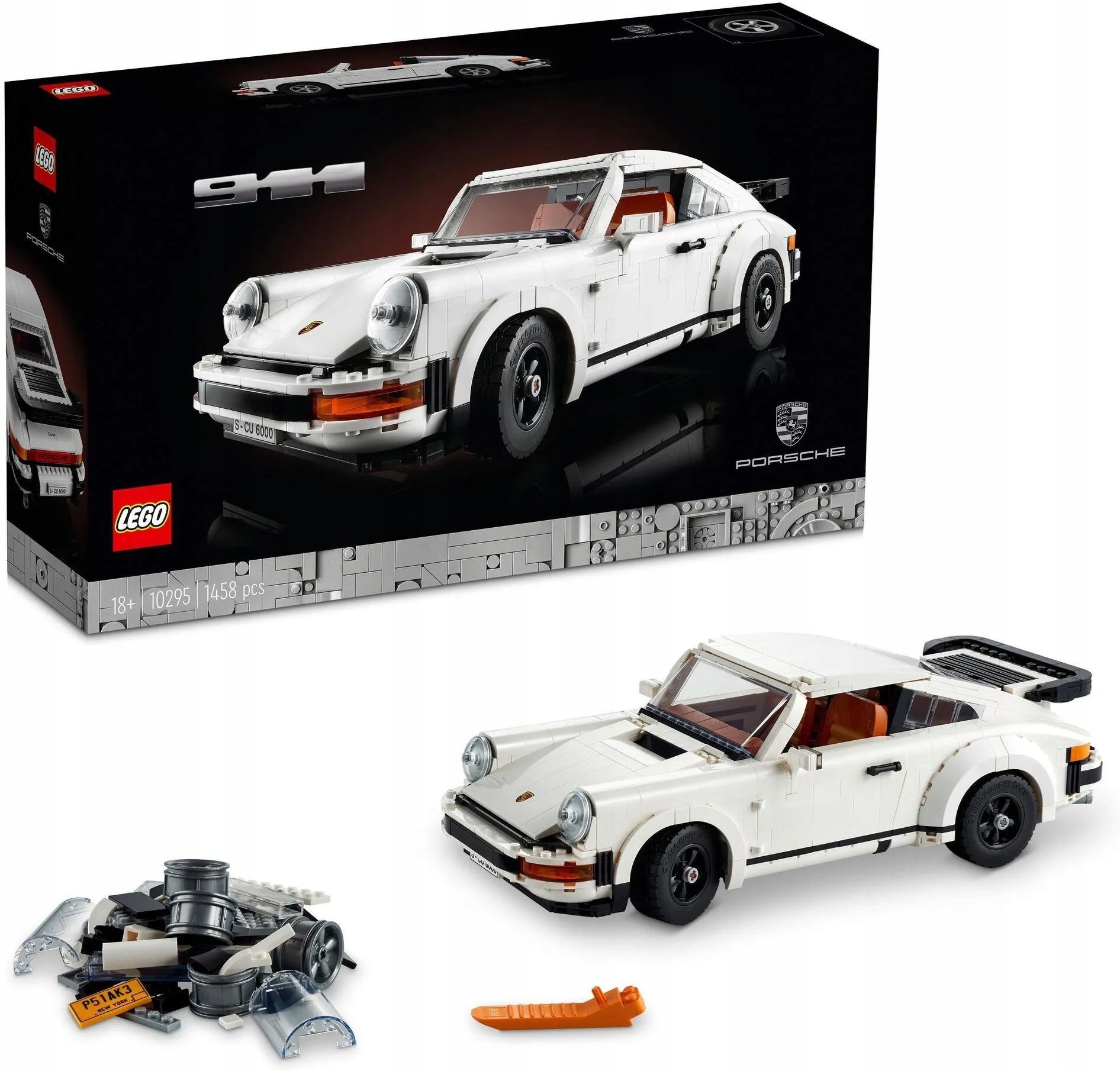 stavebnice Lego Icons 10295 Porsche 911 Bílé Auto