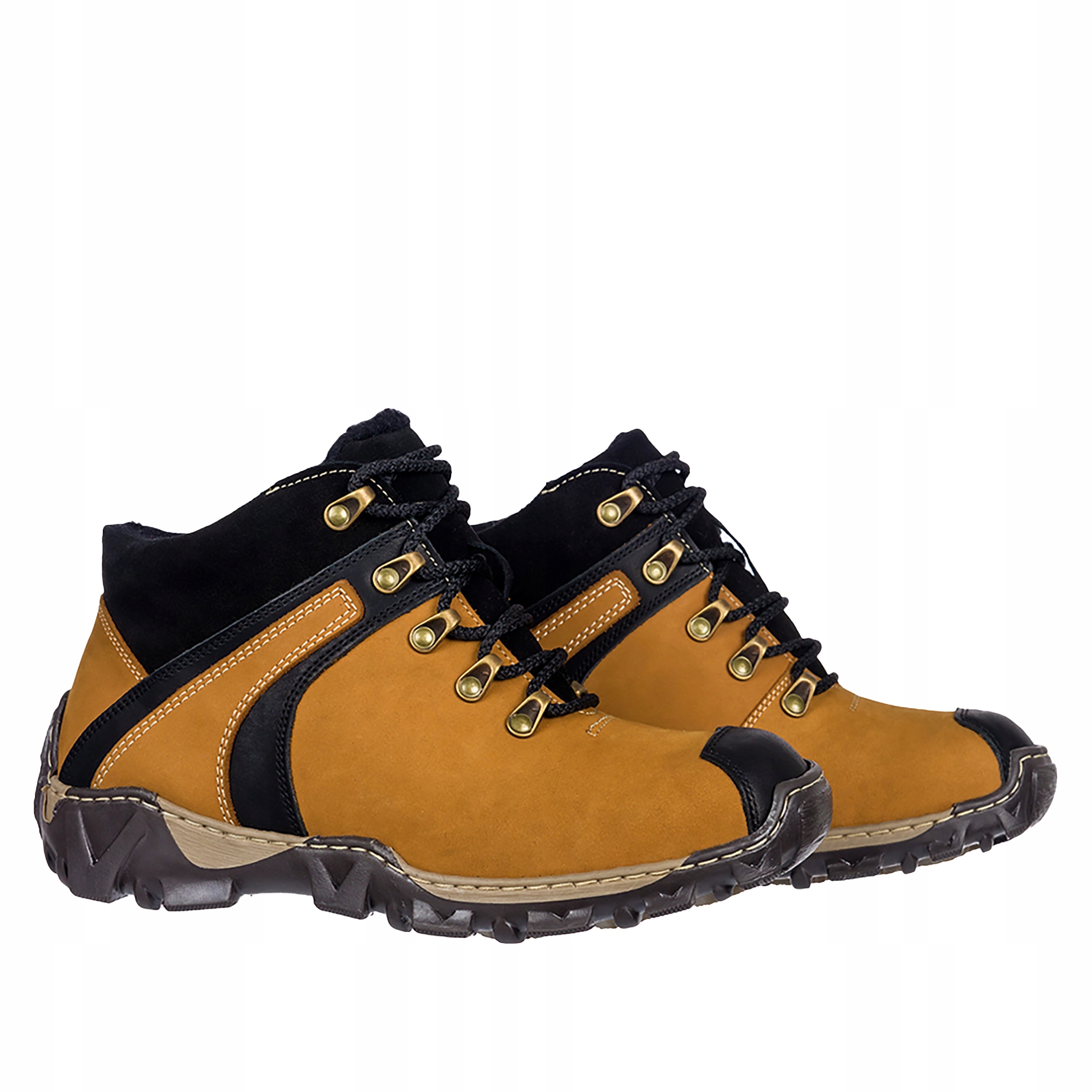 Trekové Boty Camelové Šněrovací Výrobek Polský Kožená obuv vel 38