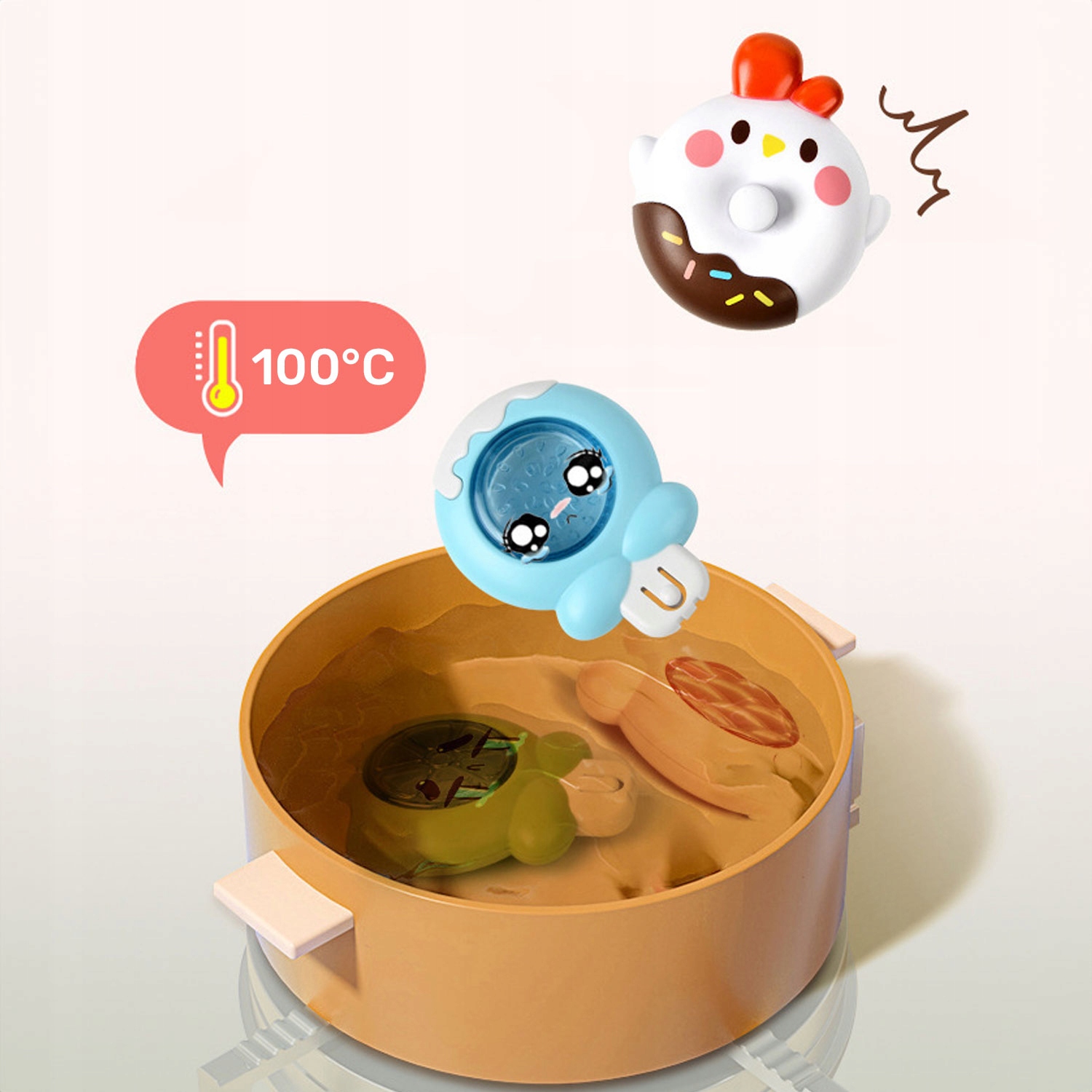 ZESTAW SPINNERÓW x3 WIRUJĄCE GRZECHOTKI Z PRZYSSAWKĄ ZAKRĘCONE SENSORYCZNE Marka inna