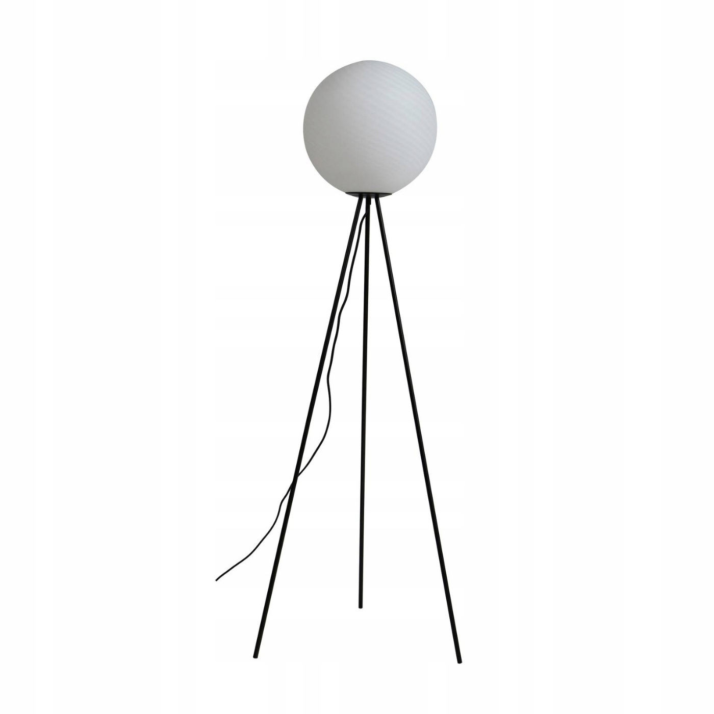 Lampa stojąca Lucande Kestralia, biały, szkło, Ø 35 cm, E27