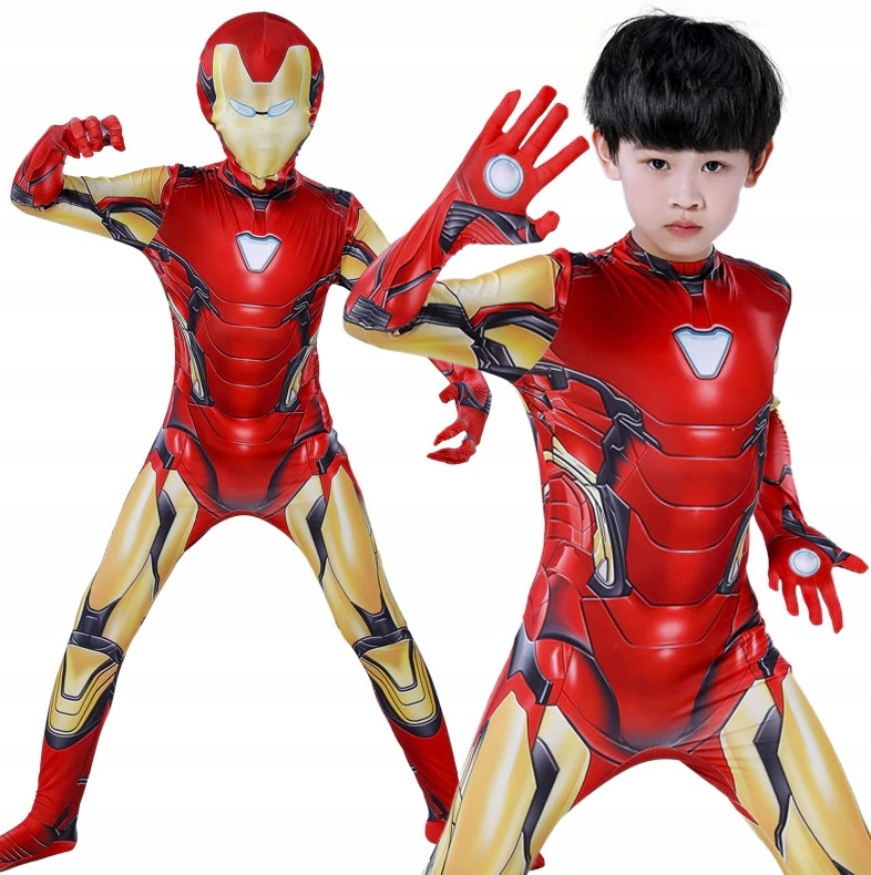 

Strój Przebranie Iron Man Maska Kostium 116/122