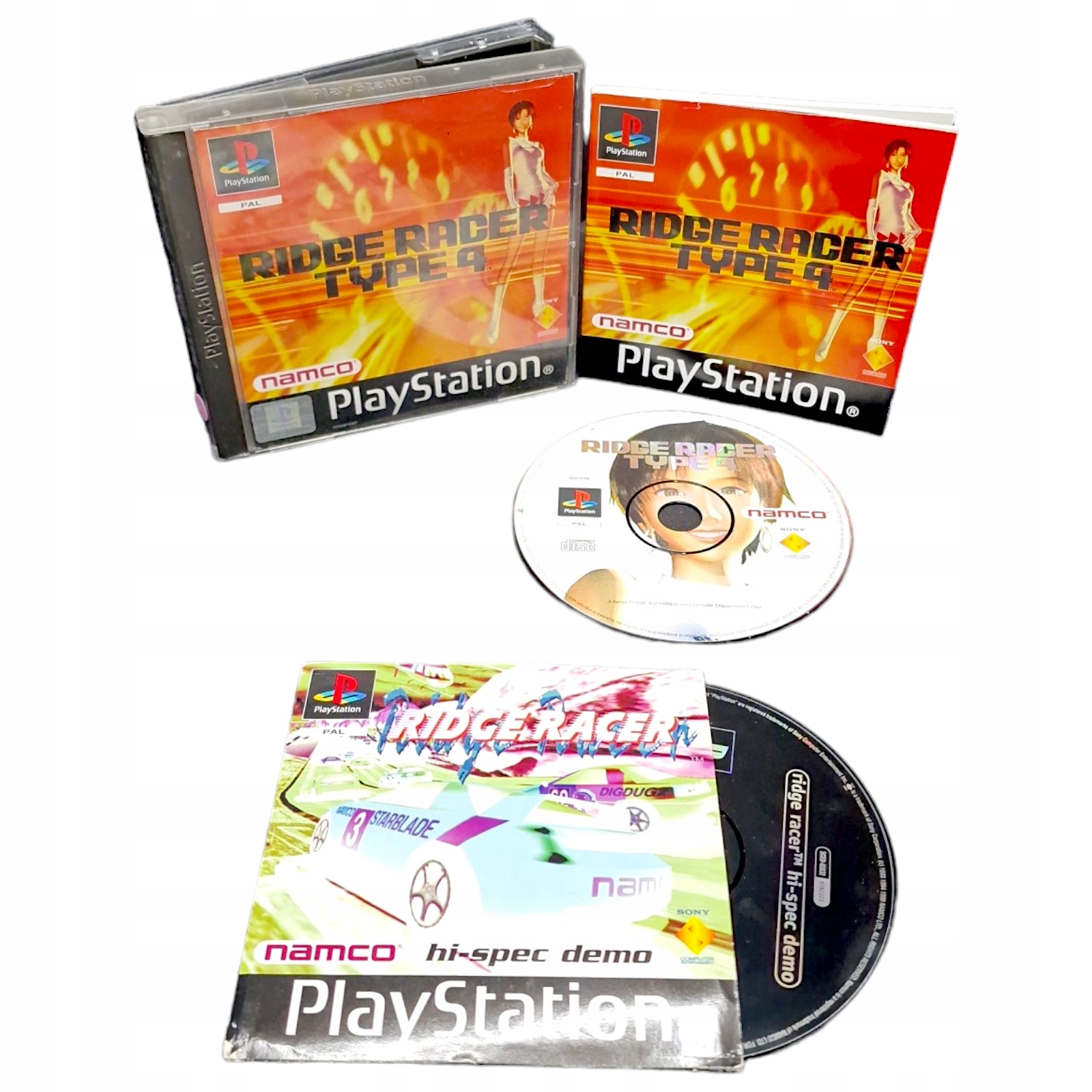 Ridge Racer Type 4 Sony PlayStation (PSX,PS1) #2 + demo Hi-Spec Tytuł Ridge Racer Type 4