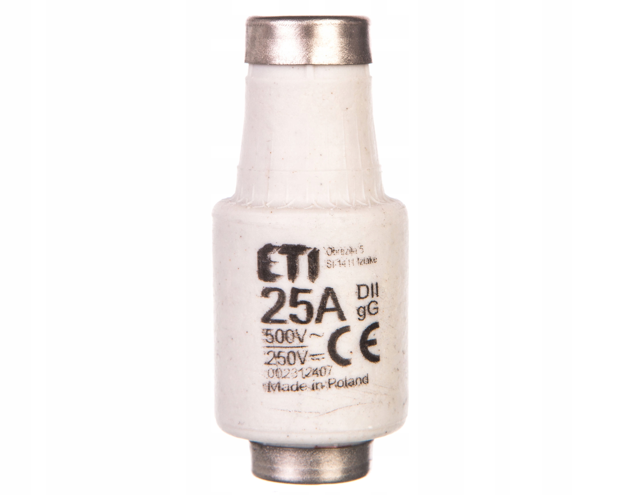 

Eti DII gG 25A 500V BiWtz Wkładka topikowa zwłoczn