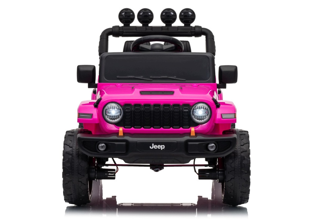 Auto Na Akumulator Jeep Rubicon DK-JWR558 24V Barbie Pink
