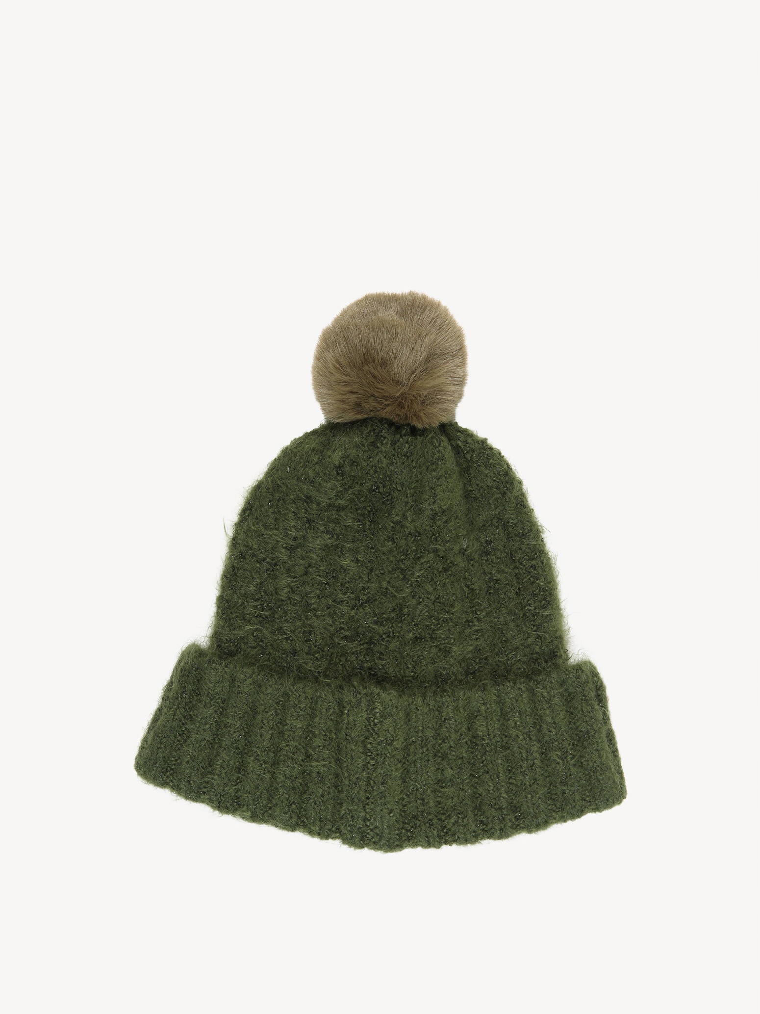 Čepice TAMARIS dámská beanie zelené logo teplá měkká zimní s bambulí za 502  Kč - Allegro