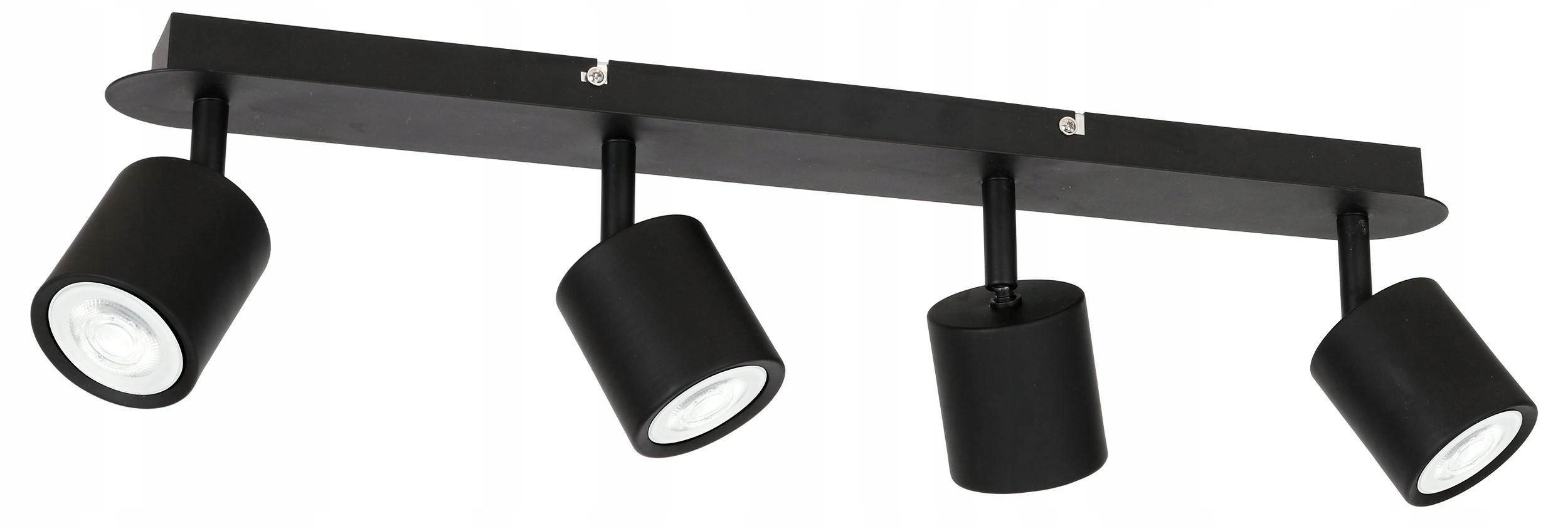 Lampa stropné svietidlo Spot Demia čierna 4xGU10 do kuchyne, elegantná