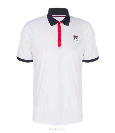 Koszulka tenisowa Fila Polo Dominic biała r.XXL