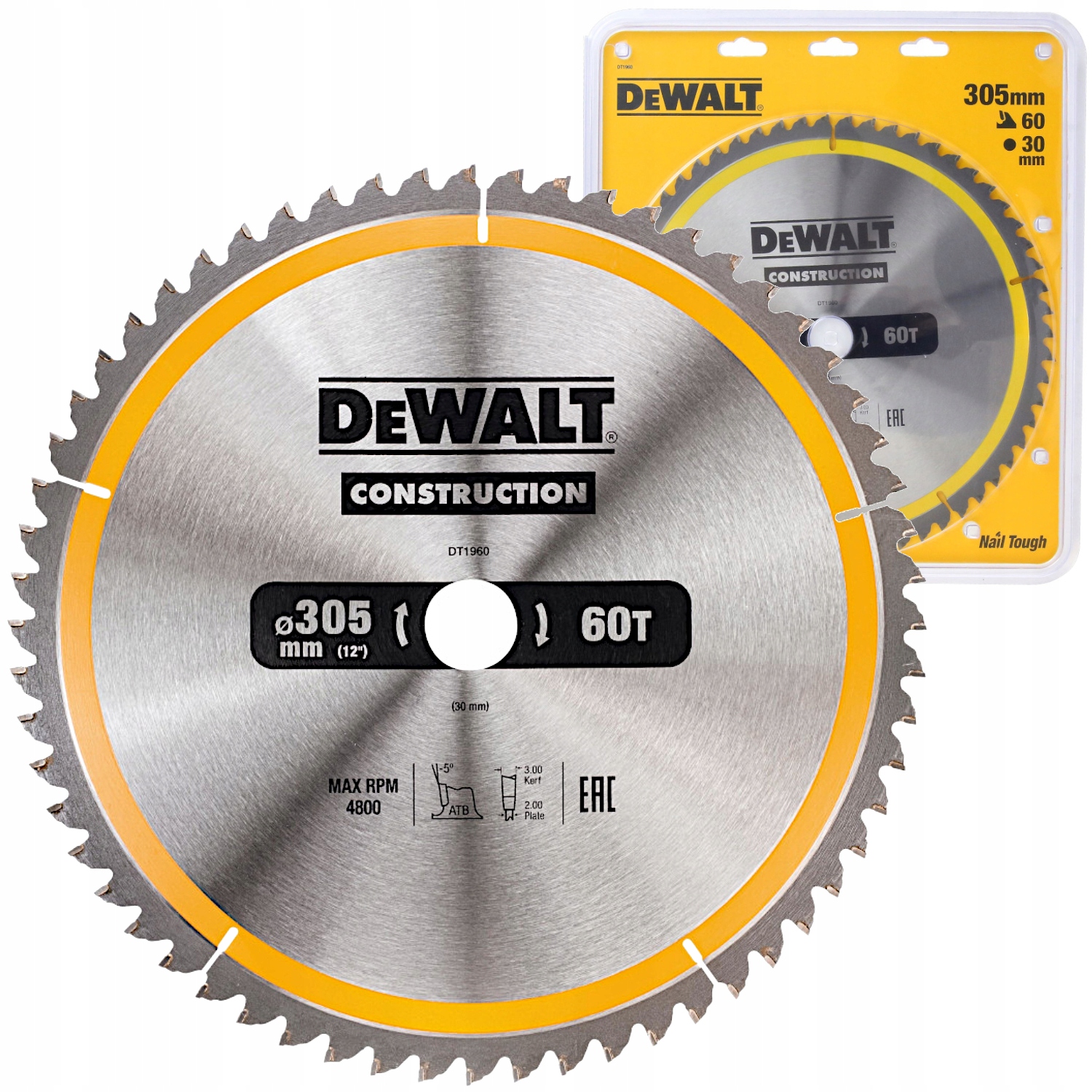 Dewalt DT1960 Tarcza Do Drewna Piła 305x30mm 60z