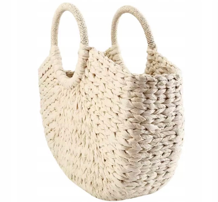 KOSZYK SŁOMKOWY TOREBKA PLECIONA PLAŻOWA KOSZYCZEK Płeć kobieta