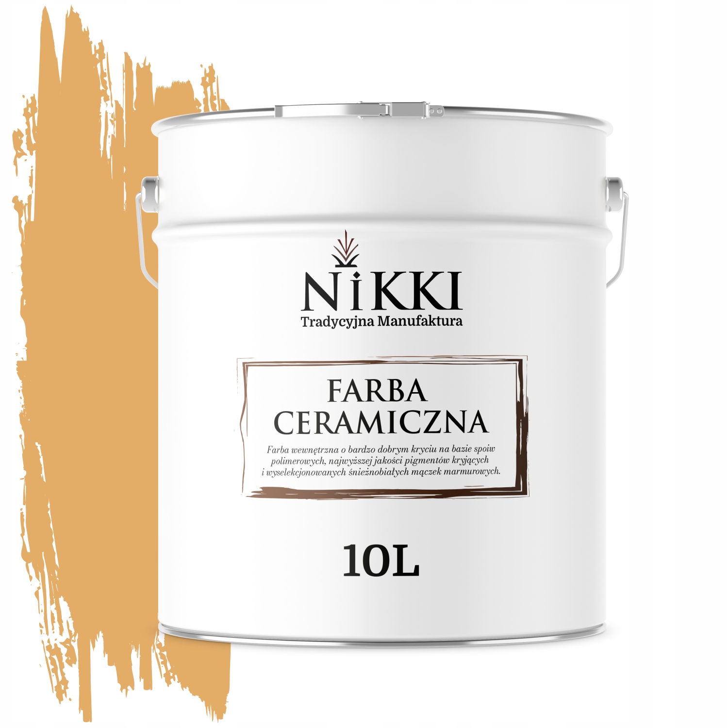 Keramická Farba Na Steny, Farba Jantárová, H6441, Hlboká Matná Na Steny, 10 L