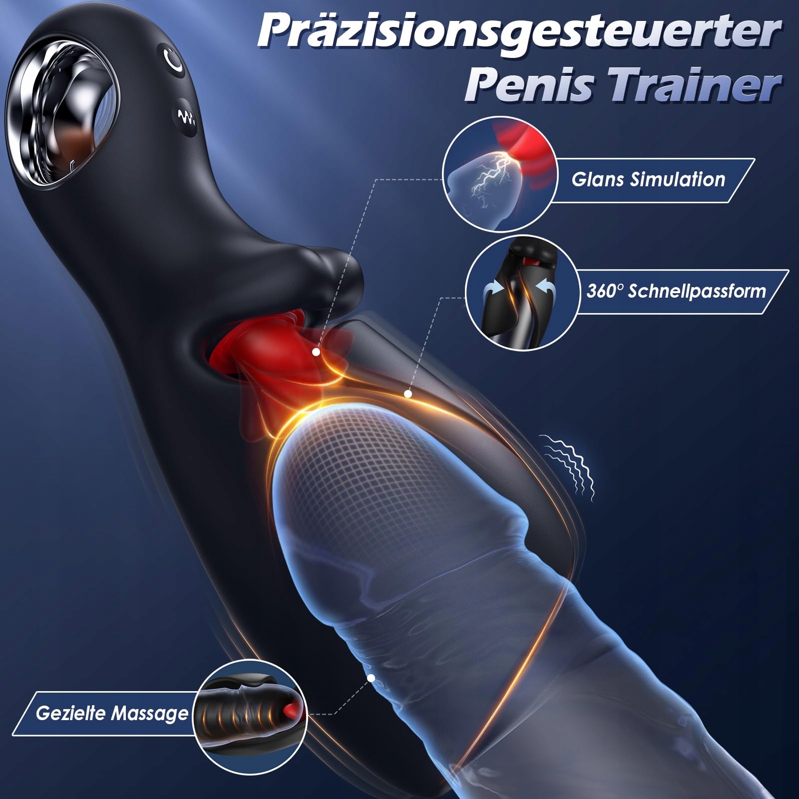 AI SMART Masturbator Dla Mężczyzn Z 10 Trybami i Sterowaniem Aplikacją — miniatura 2