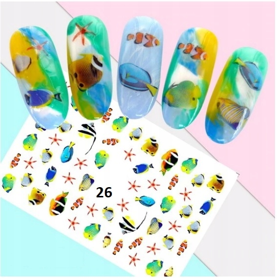 NAKLEJKI NA PAZNOKCIE SAMOPRZYLEPNE 3D